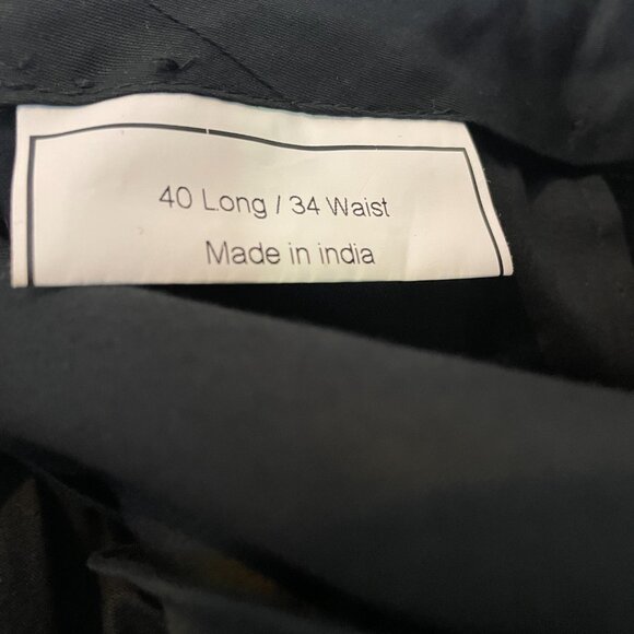 Jos.A. Bank Traveler Collection Slim Fit Mini Check Suit | Black | Size 40L /34W - Picture 8 of 10